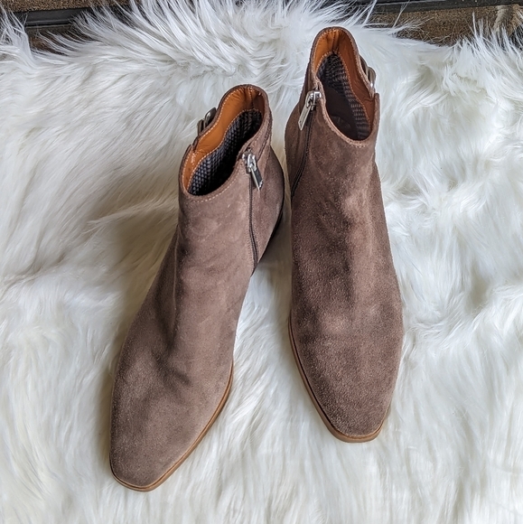 Aquatalia Suede Leather Ankle Boots - Picture 3 of 15